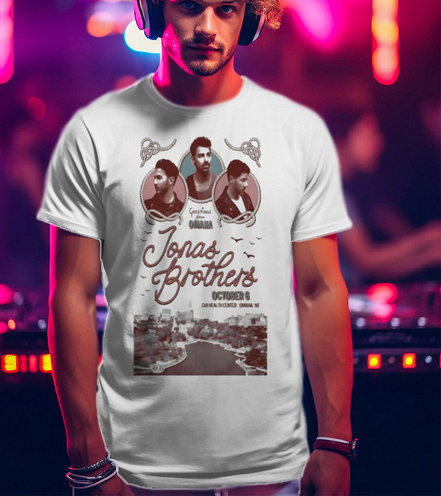 Jonas Brothers October 6 Chi Health Center Omaha NE Event T-Shirt