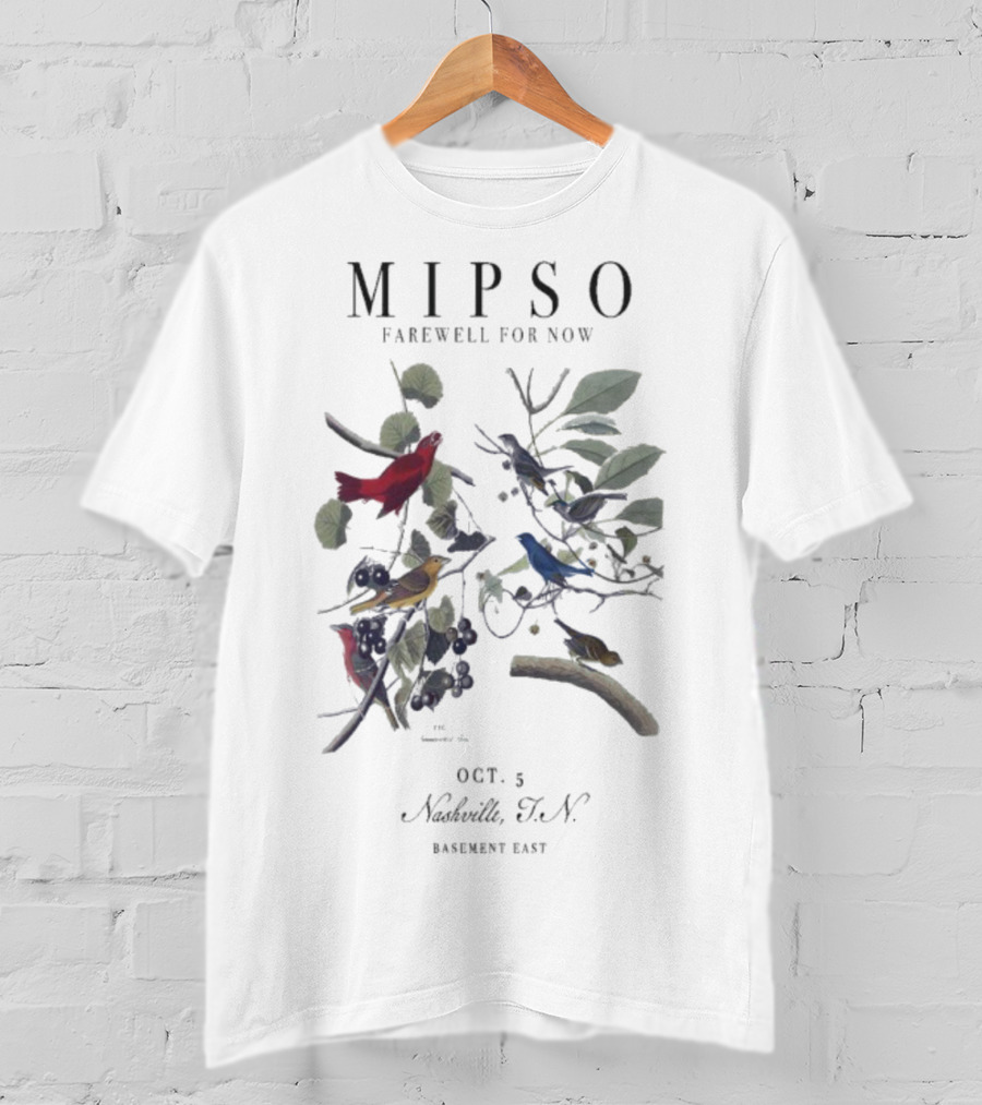 Mipso Farewell For Now Concert October 5 Nashville TN Basement East T-Shirt