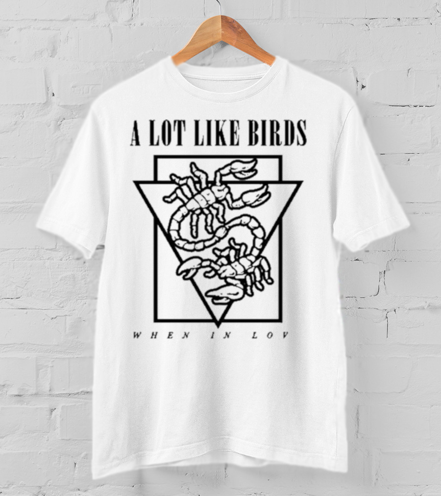 A Lot Like Birds When In Love Triangle Artwork T-Shirt
