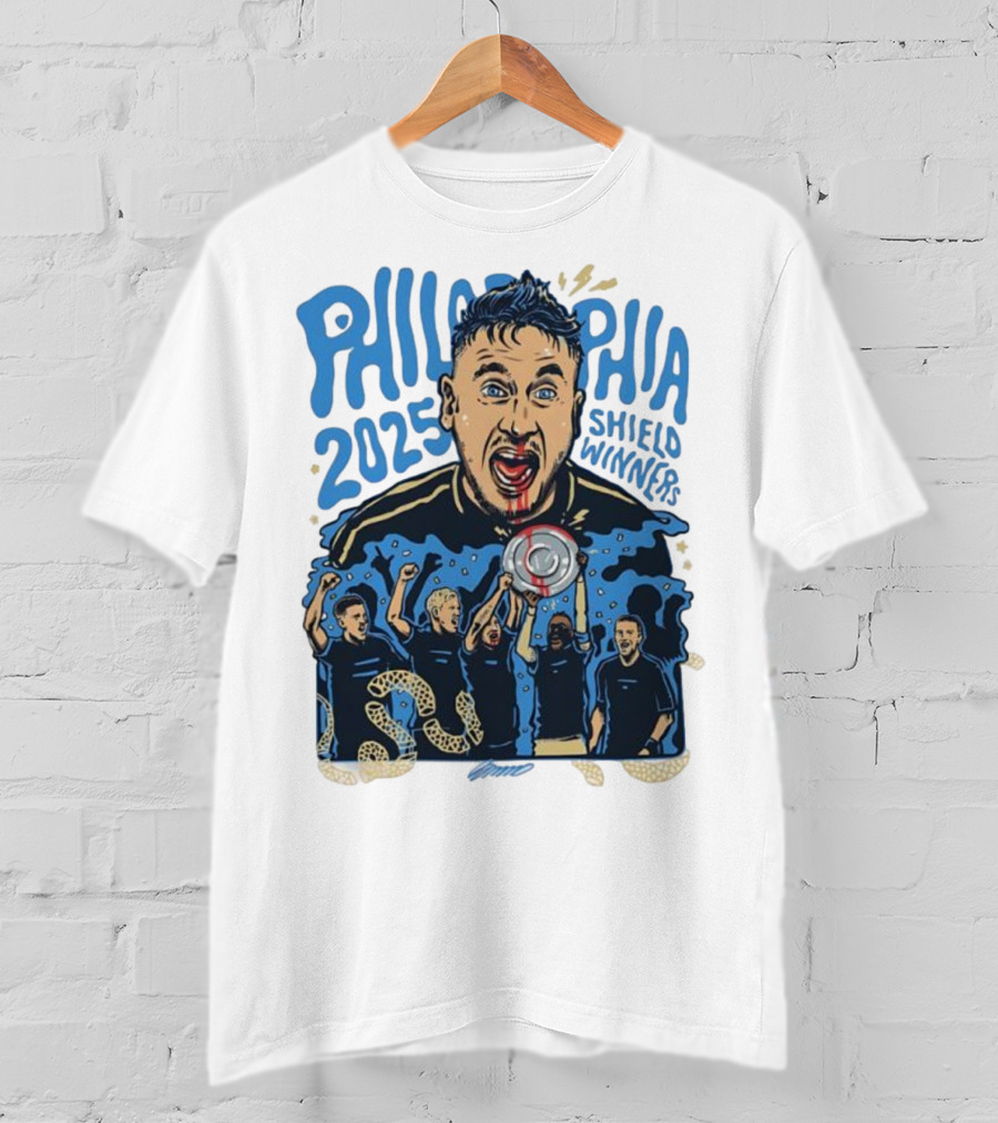Philadelphia 2025 Shield Winners Union Victory T-Shirt