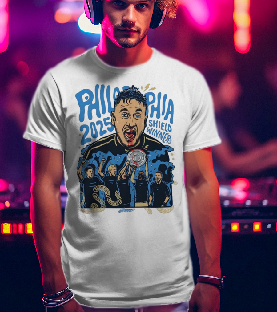 Philadelphia 2025 Shield Winners Union Victory T-Shirt