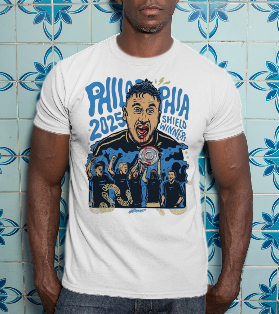 Philadelphia 2025 Shield Winners Union Victory T-Shirt