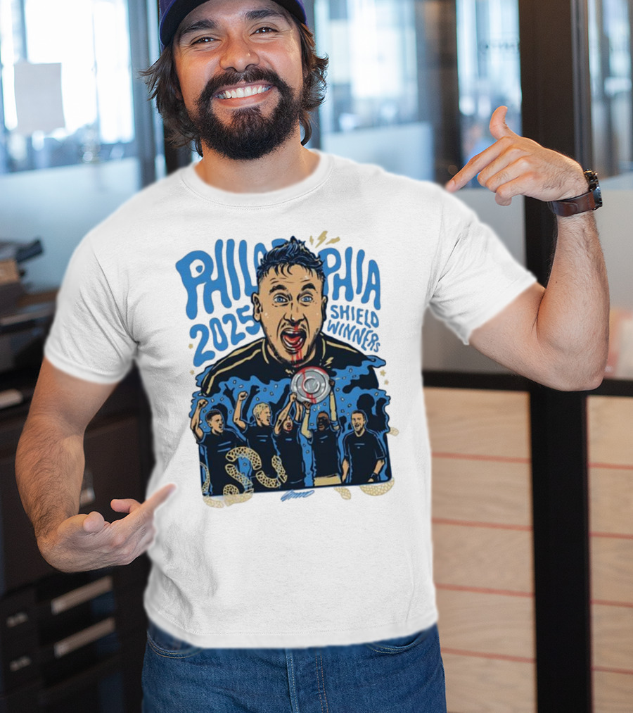 Philadelphia 2025 Shield Winners Union Victory T-Shirt