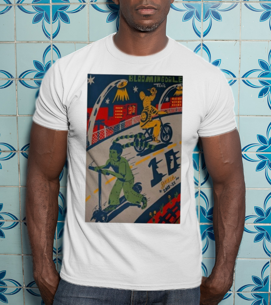 Bloomingdale Trail 10 Years 2015-25 Ramiro Huizar All Star Press Chicago T-Shirt