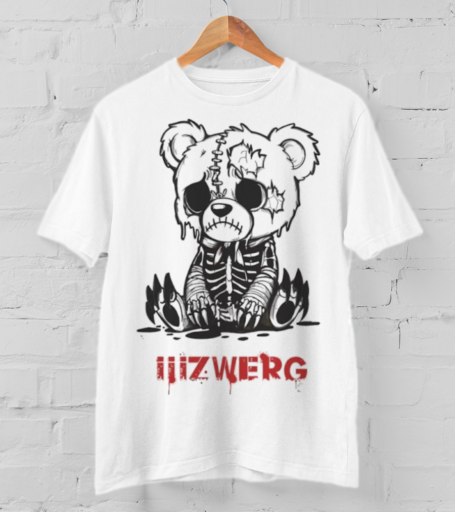 Sad Teddy Bear Iiizwerg Dark Aesthetic Toy Design T-Shirt
