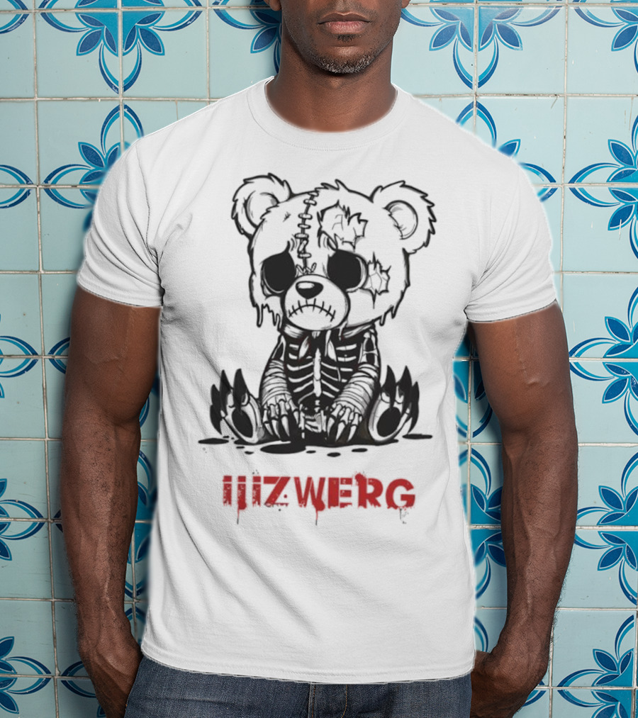 Sad Teddy Bear Iiizwerg Dark Aesthetic Toy Design T-Shirt