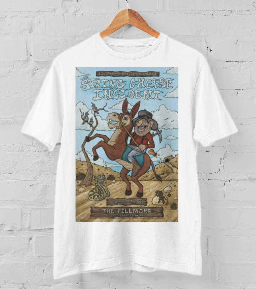 Bill Graham Presents String Cheese Incident The Fillmore San Francisco October 4 2025 Donkey T-Shirt
