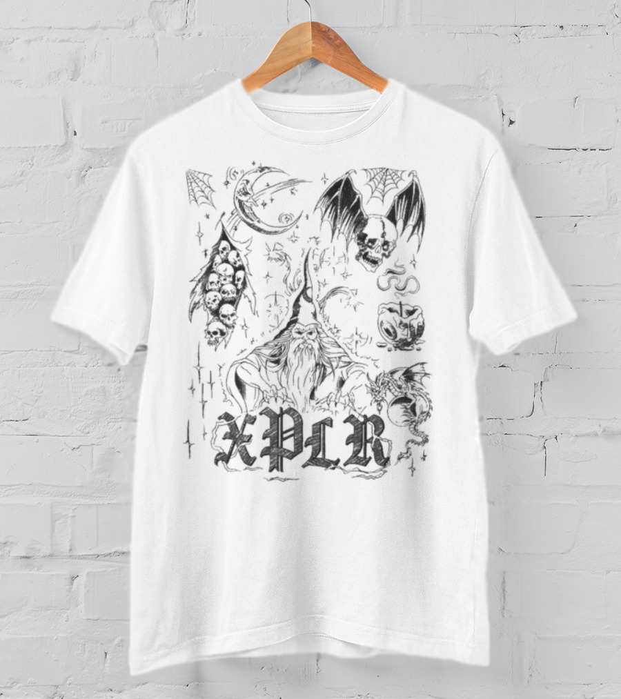 Xplr Inked Fantasy Creatures And Symbols T-Shirt