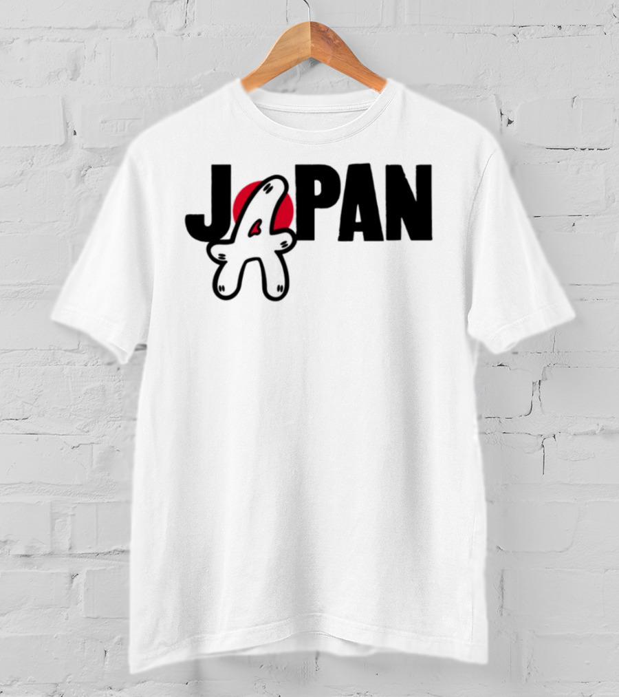 Japan Blu Boy A Bright Red Sun Playful Style T-Shirt