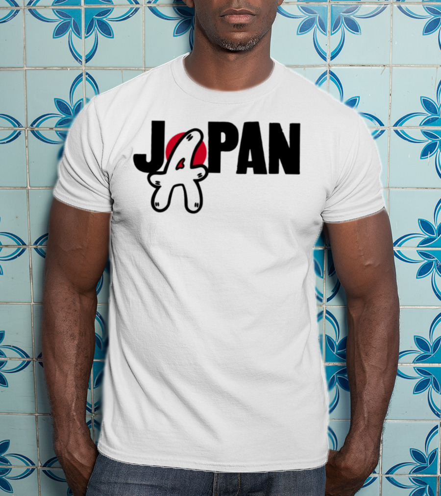 Japan Blu Boy A Bright Red Sun Playful Style T-Shirt