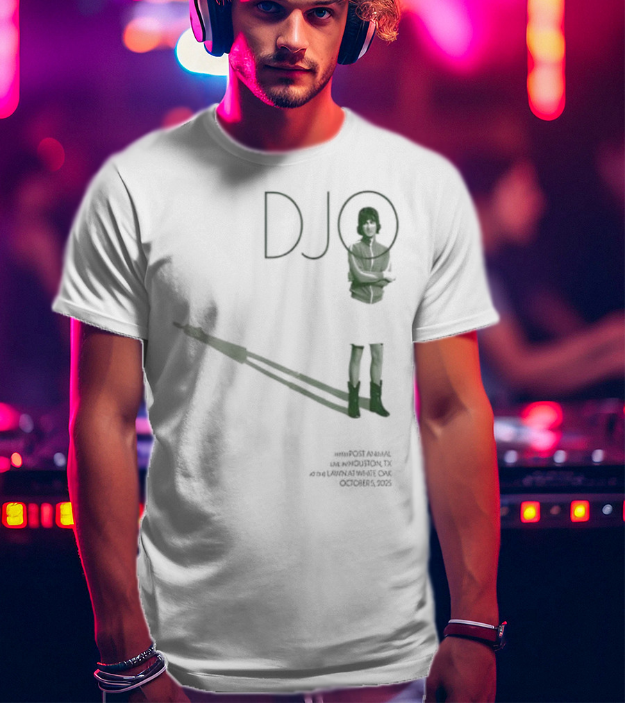 Djo White Oak Music Hall Lawn Oct 05 2025 Retro Style Performance Art T-Shirt