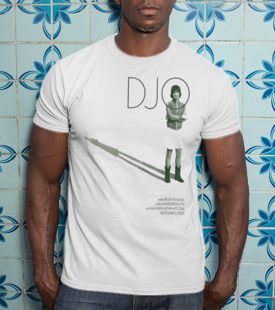Djo White Oak Music Hall Lawn Oct 05 2025 Retro Style Performance Art T-Shirt
