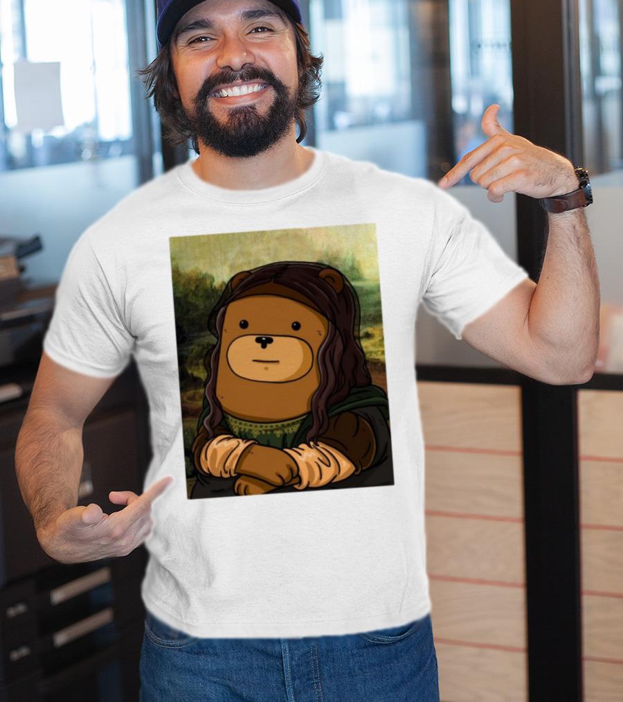 Figen.Eth Boi The Bear Mona Lisa Parody T-Shirt