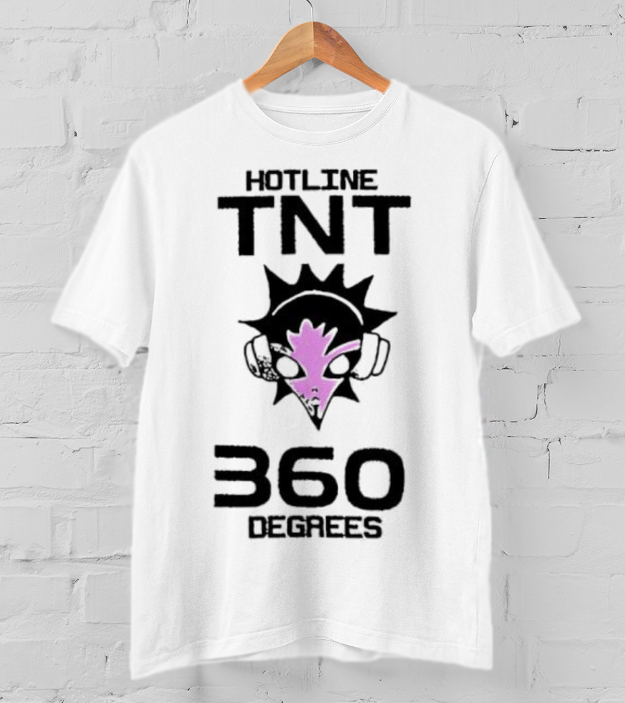 Hotline TNT 360 Degrees Sunburst Headphones Pink Blast T-Shirt