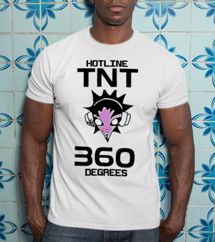Hotline TNT 360 Degrees Sunburst Headphones Pink Blast T-Shirt
