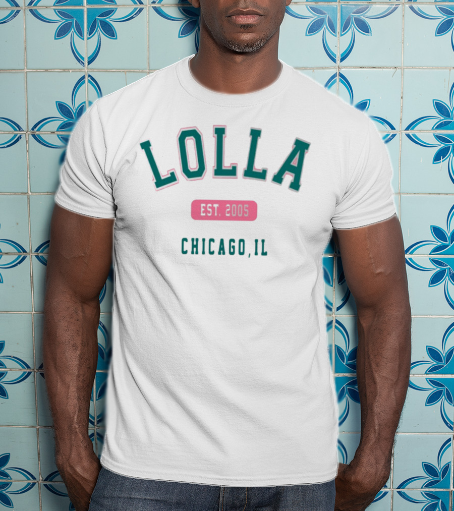 Lolla Est 2005 Chicago IL Collegiate Style T-Shirt