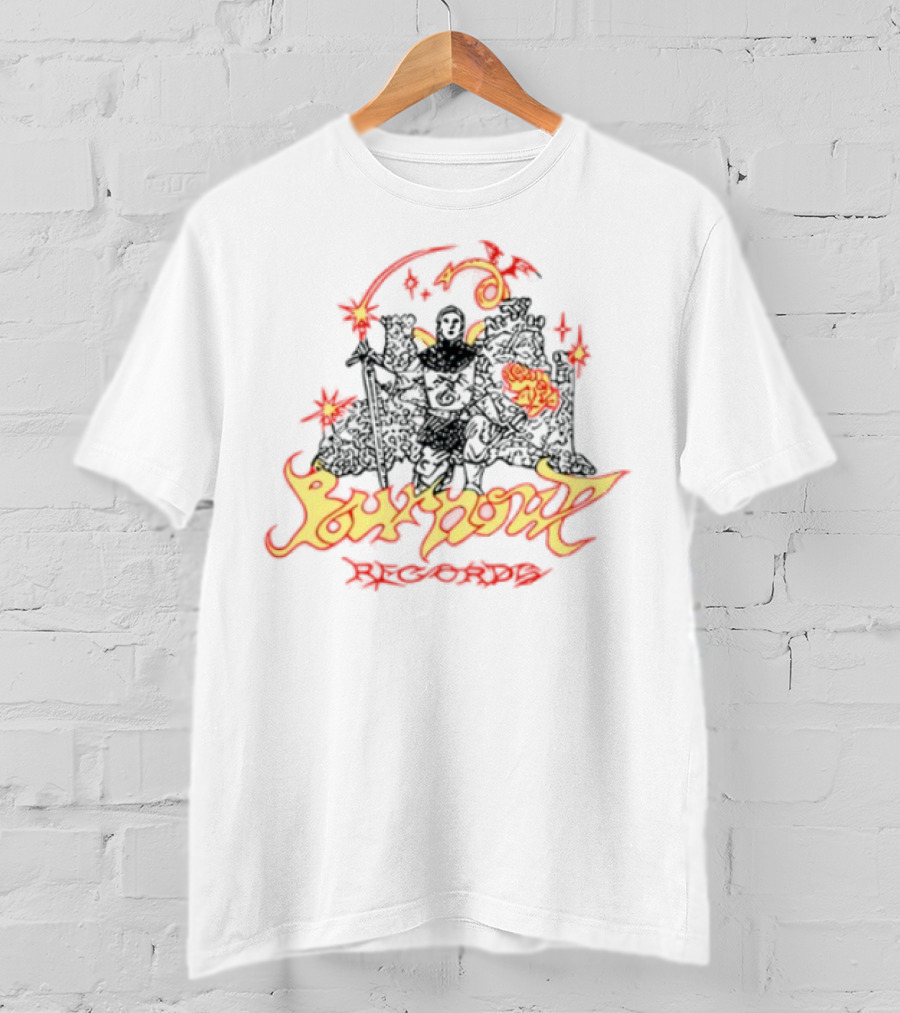 Oliver Francis Knight Popout Album Art Black Cat And Rose T-Shirt