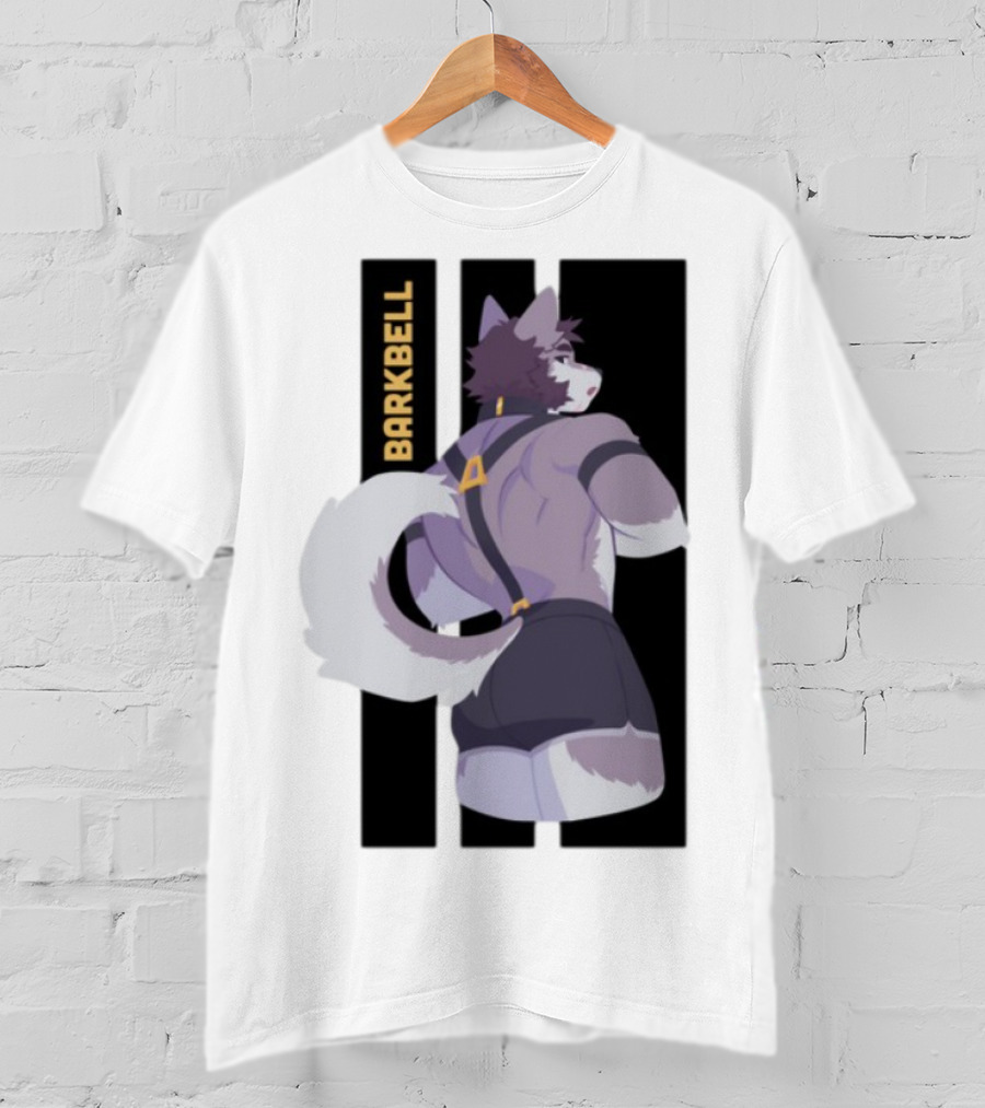 Barkbell Lycan Lifts Ringer Pump Cover Wolf Workout T-Shirt