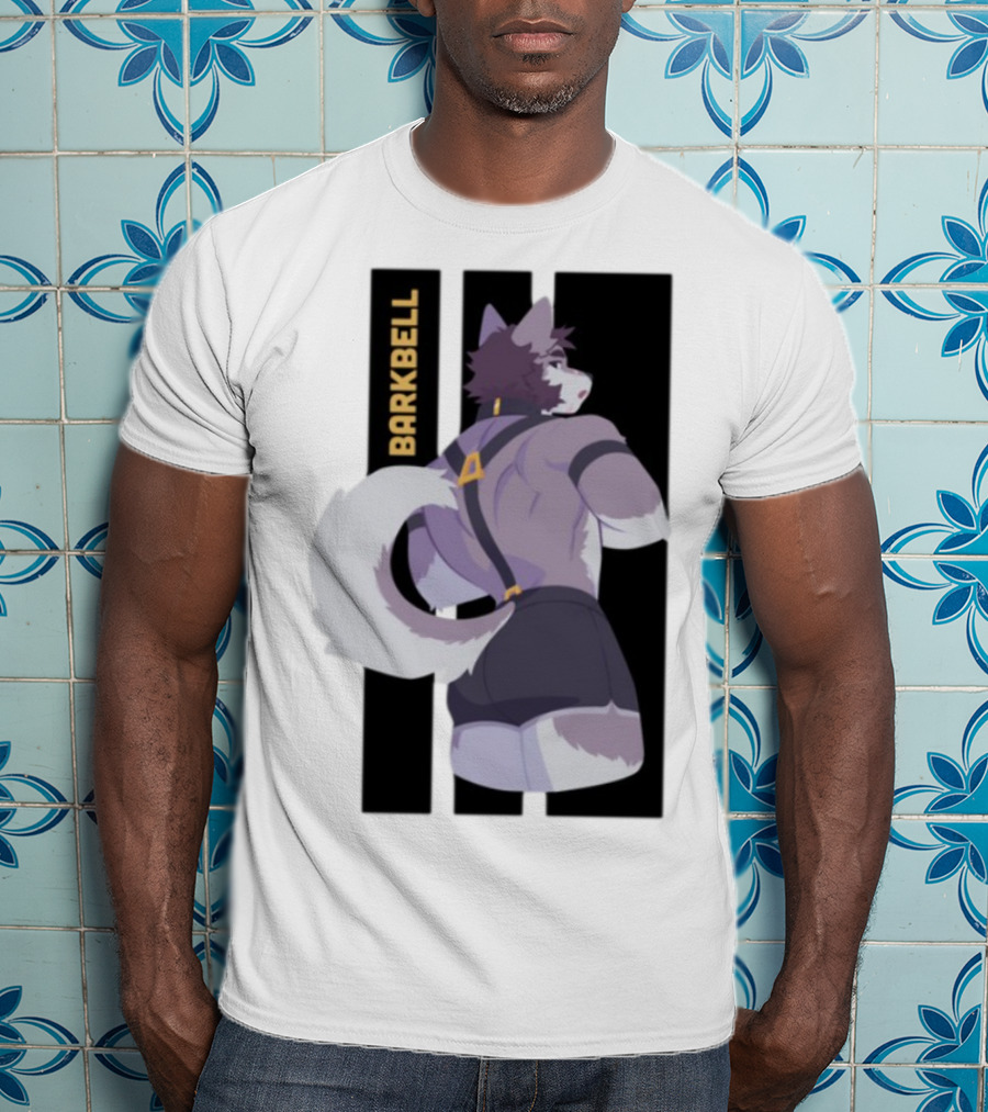 Barkbell Lycan Lifts Ringer Pump Cover Wolf Workout T-Shirt