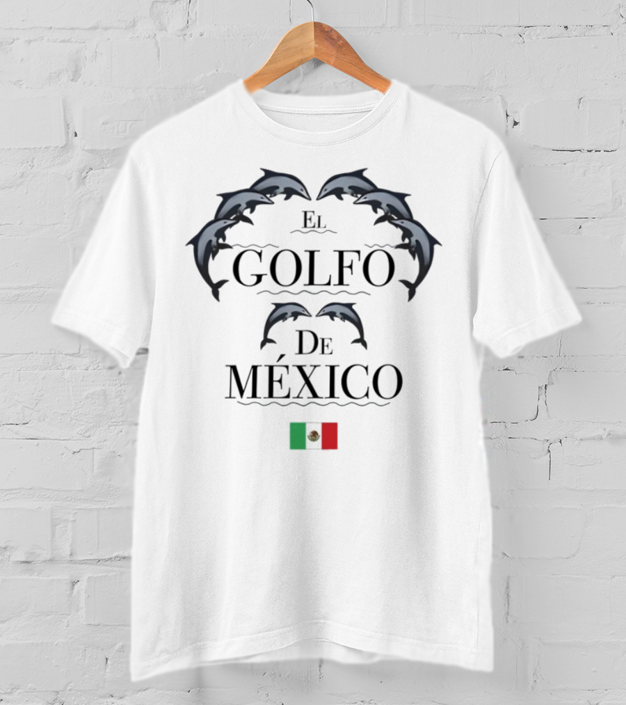Golfo De México Dolphins Mexican Flag T-Shirt