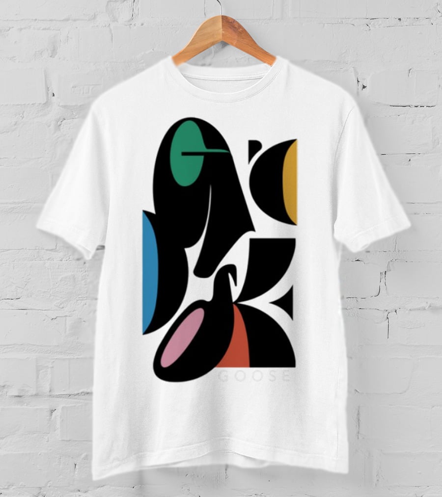 Warp Spheres Goose The Band Colorful Abstract Shapes T-Shirt