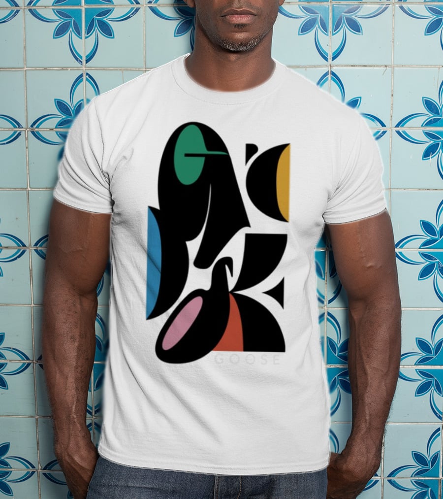 Warp Spheres Goose The Band Colorful Abstract Shapes T-Shirt