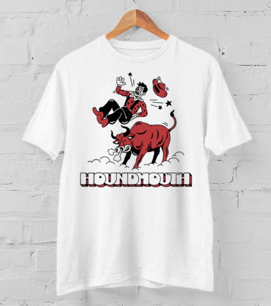 Houndmouth Rodeo Clown Bull Riding Scene T-Shirt