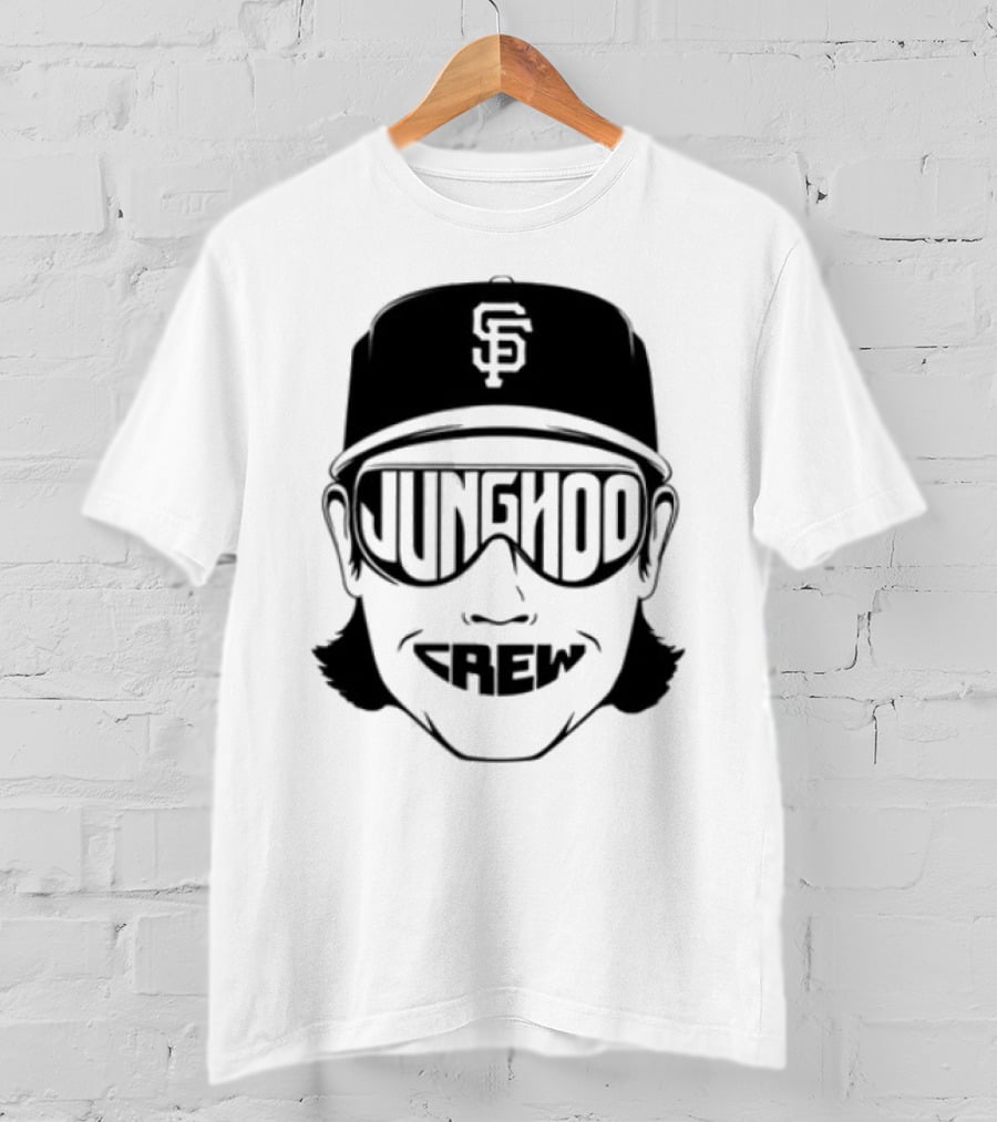 Jung Hoo Crew 2025 Baseball Cap And Sunglasses Design T-Shirt