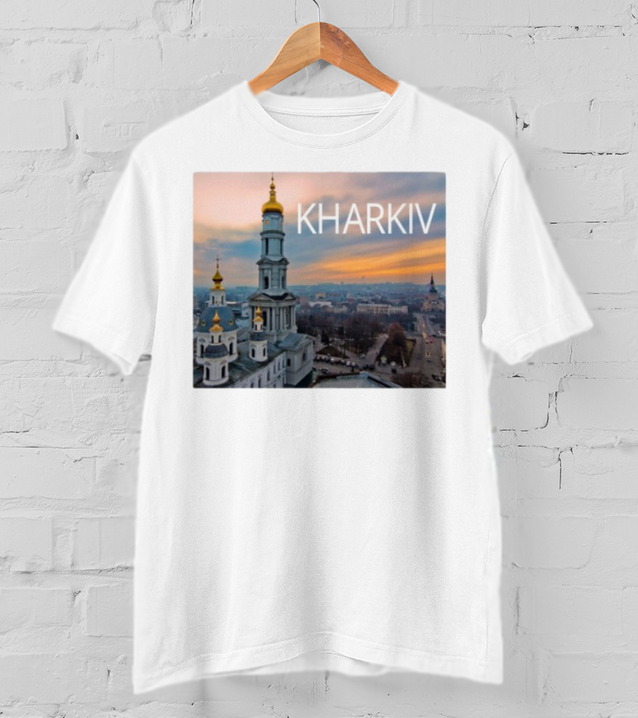 Kharkiv Cityscape With Iconic Golden Domes T-Shirt
