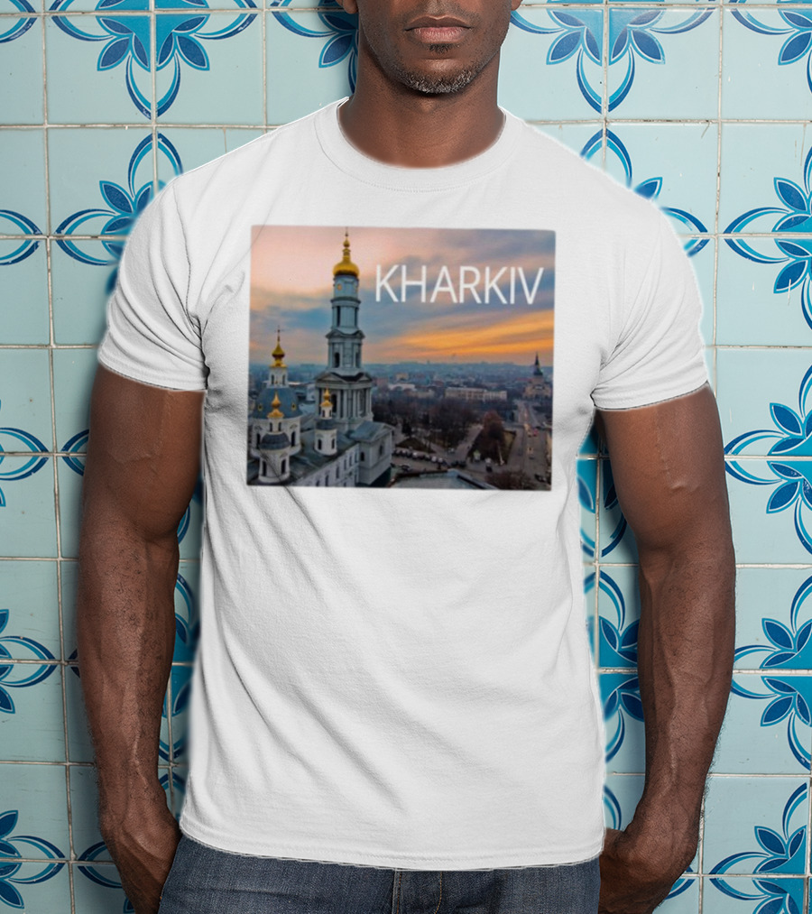 Kharkiv Cityscape With Iconic Golden Domes T-Shirt