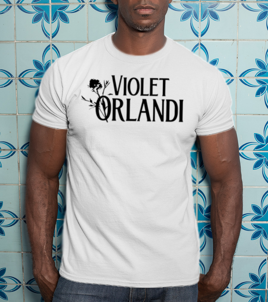 Violet Orlandi Music Floral Logo T-Shirt