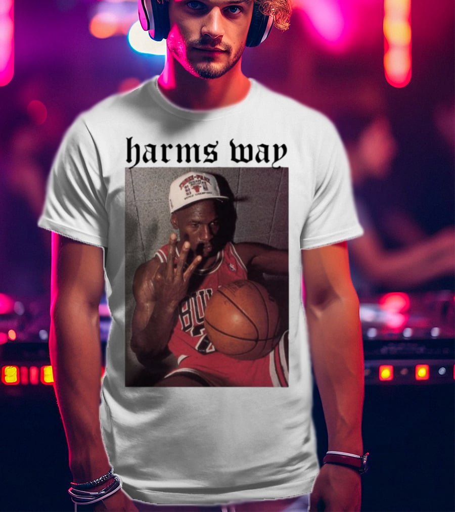 Harm's Way Bulls Basketball Legend 23 Championship Tribute T-Shirt