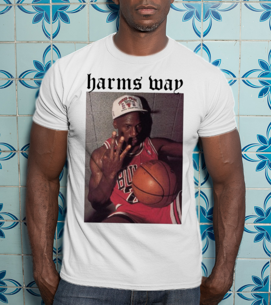 Harm's Way Bulls Basketball Legend 23 Championship Tribute T-Shirt
