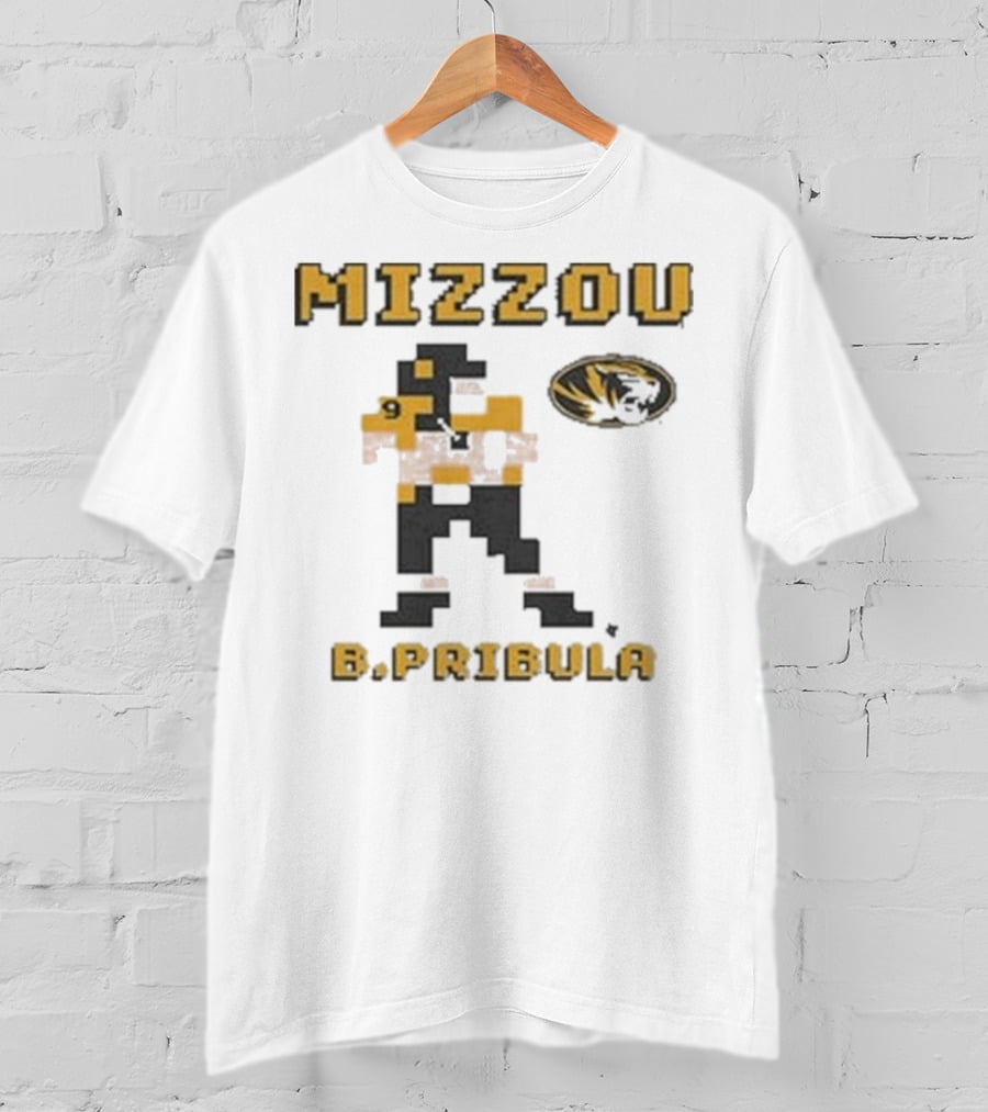 Mizzou B.Pribula 8-Bit Missouri Tigers T-Shirt