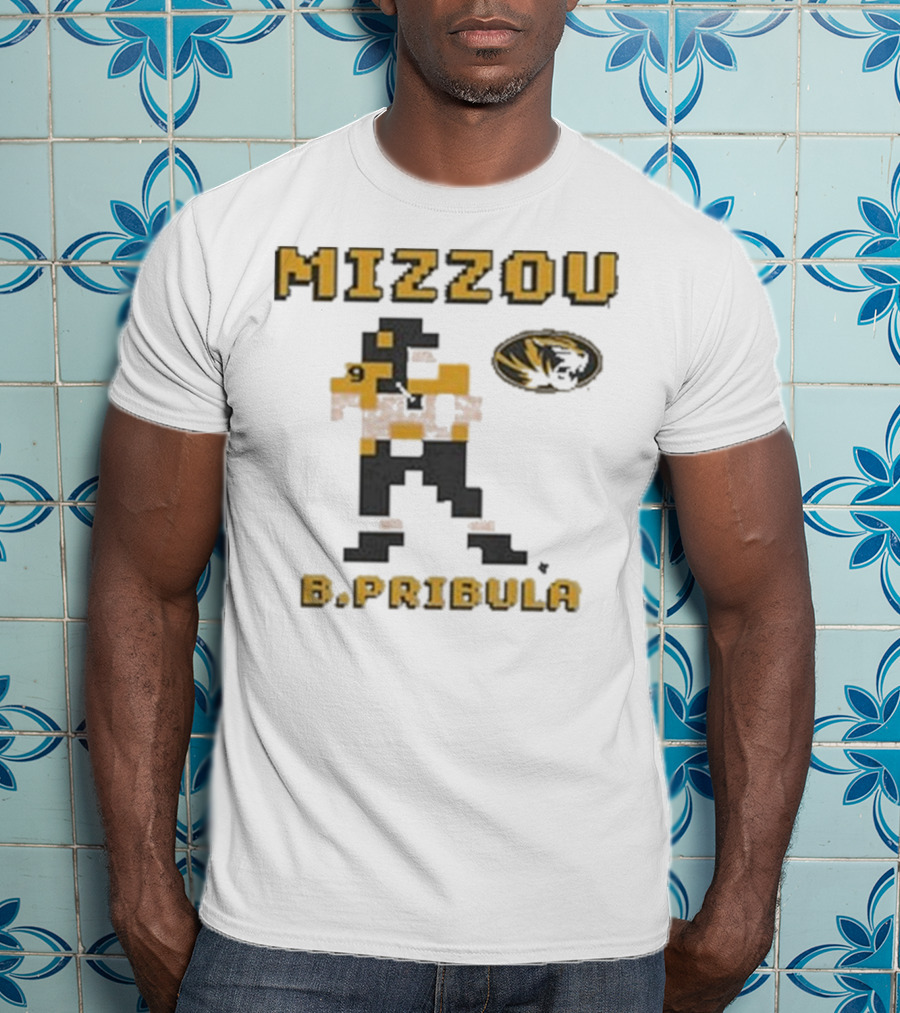 Mizzou B.Pribula 8-Bit Missouri Tigers T-Shirt