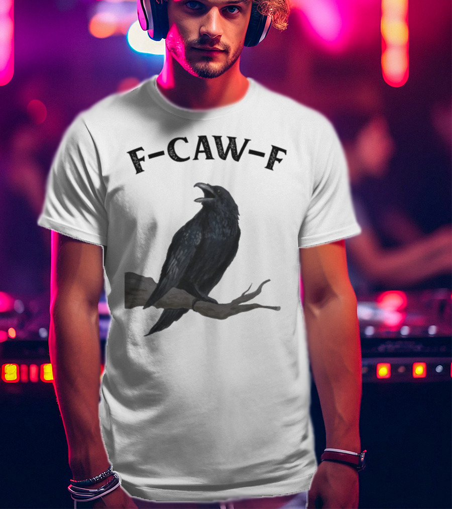 F-CAW-F Raven Bird Crowd T-Shirt