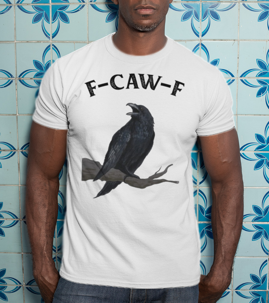 F-CAW-F Raven Bird Crowd T-Shirt