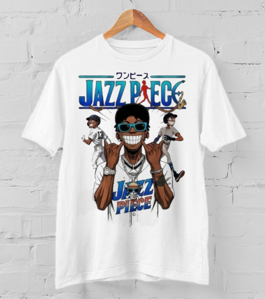 Jazz Piece One Piece New York Yankees MLB Collaboration T-Shirt