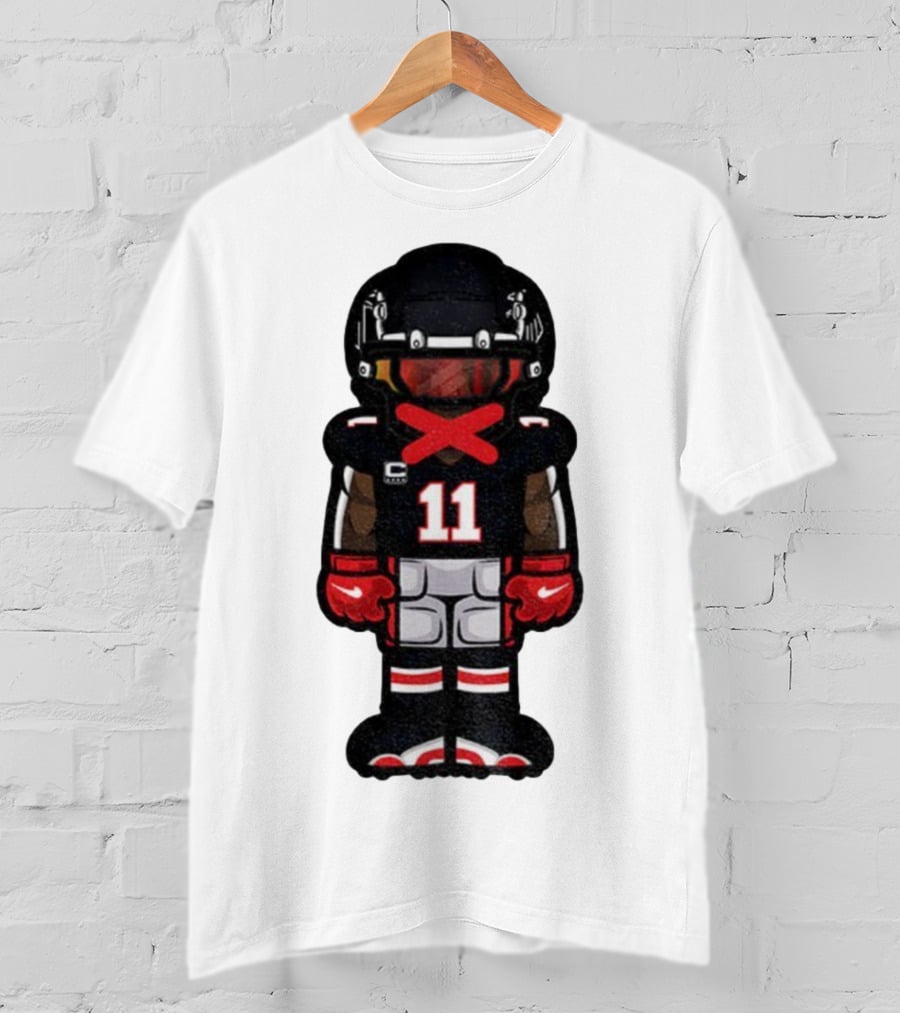 Julio Jones Cartoon Atlanta Falcons NFL 2025 T-Shirt