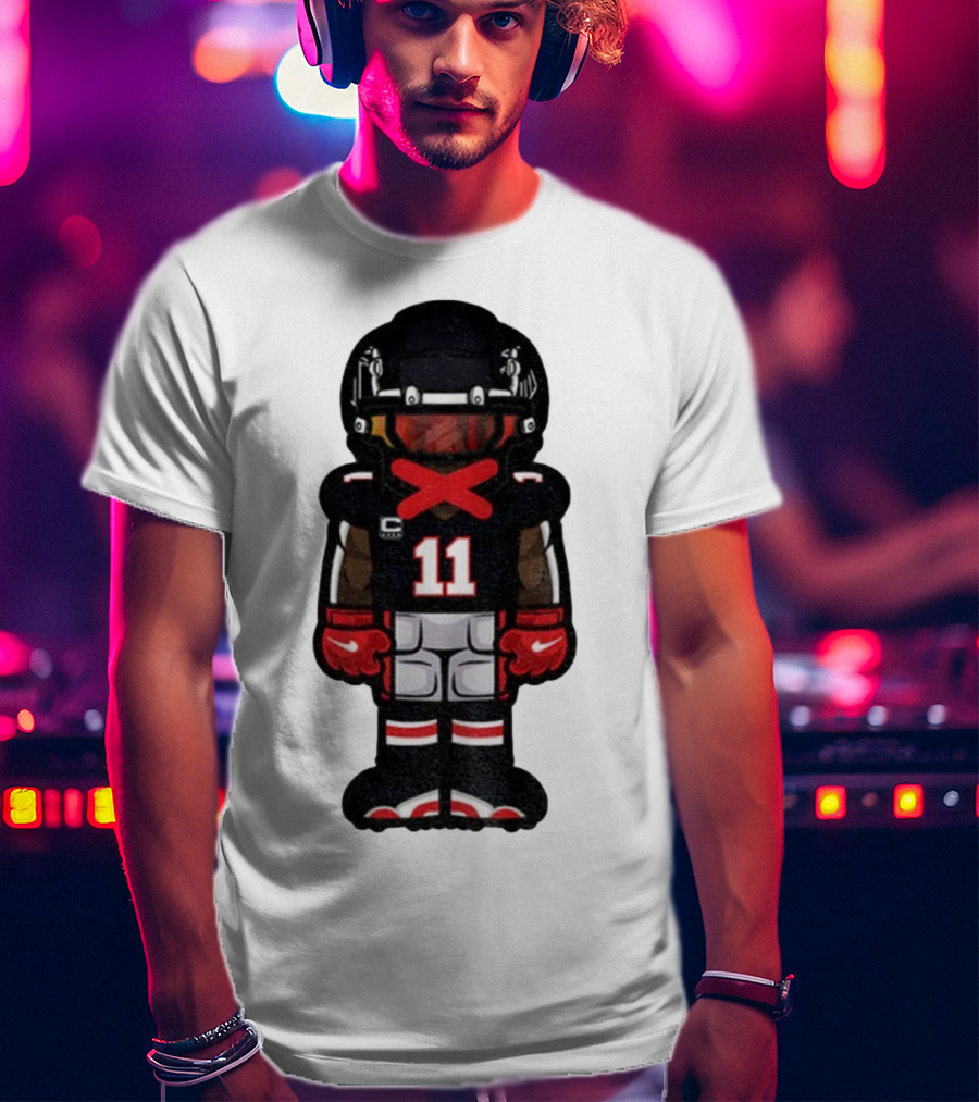 Julio Jones Cartoon Atlanta Falcons NFL 2025 T-Shirt