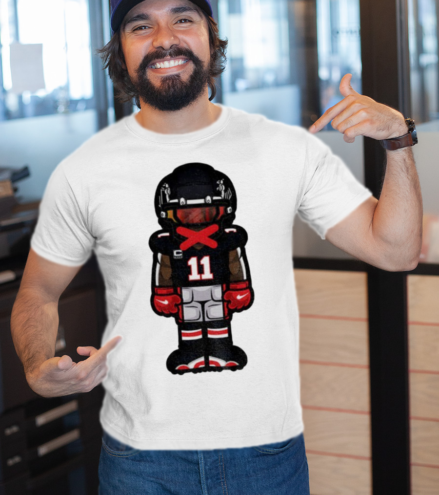 Julio Jones Cartoon Atlanta Falcons NFL 2025 T-Shirt