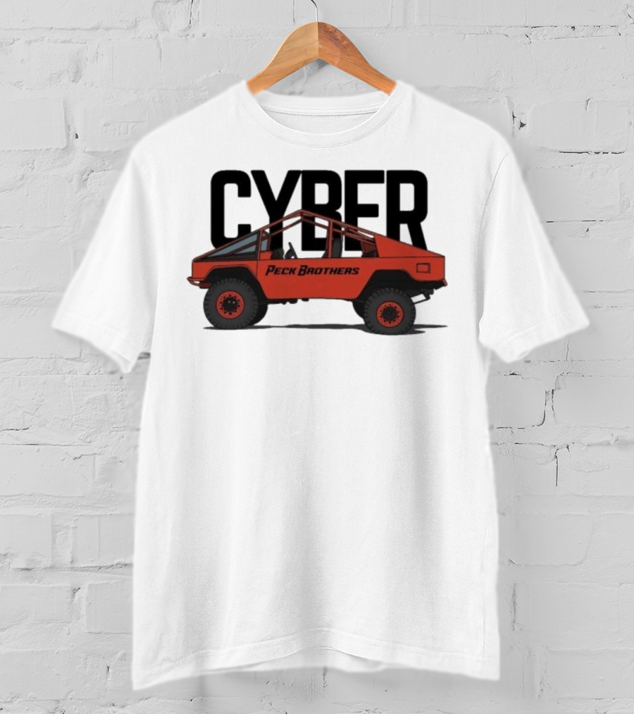 Peck Brothers Cyber Truck Retro Off-Road Adventure T-Shirt