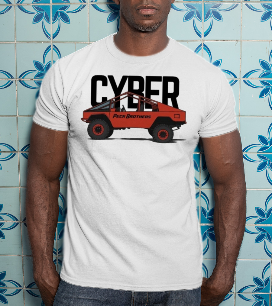 Peck Brothers Cyber Truck Retro Off-Road Adventure T-Shirt