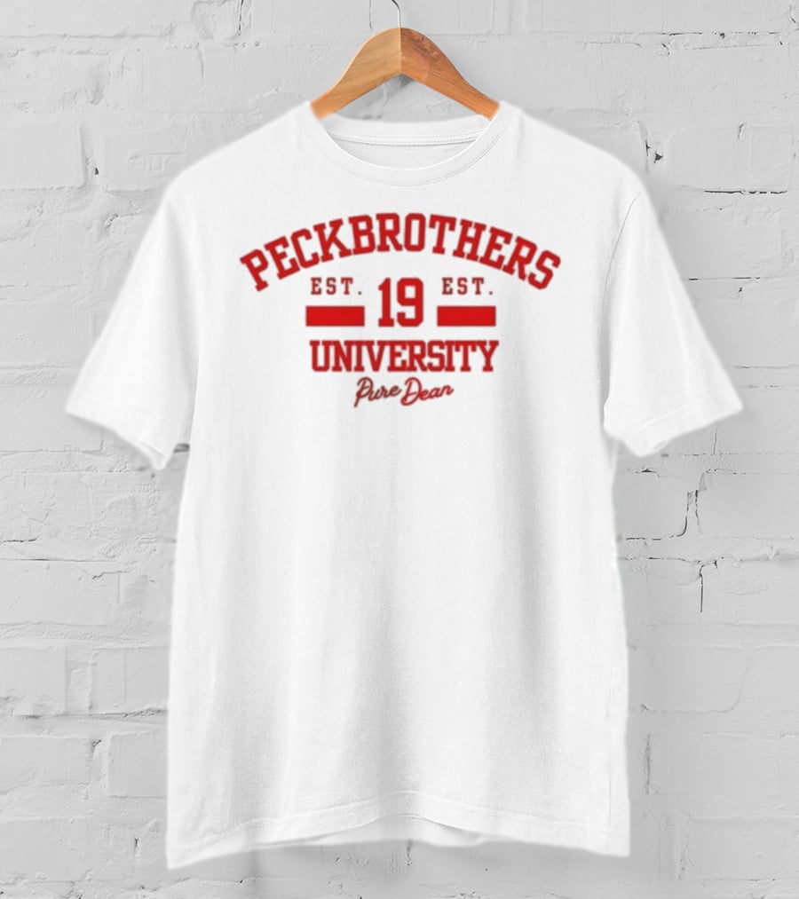 Peck Brothers University Est 19 Pure Dean T-Shirt