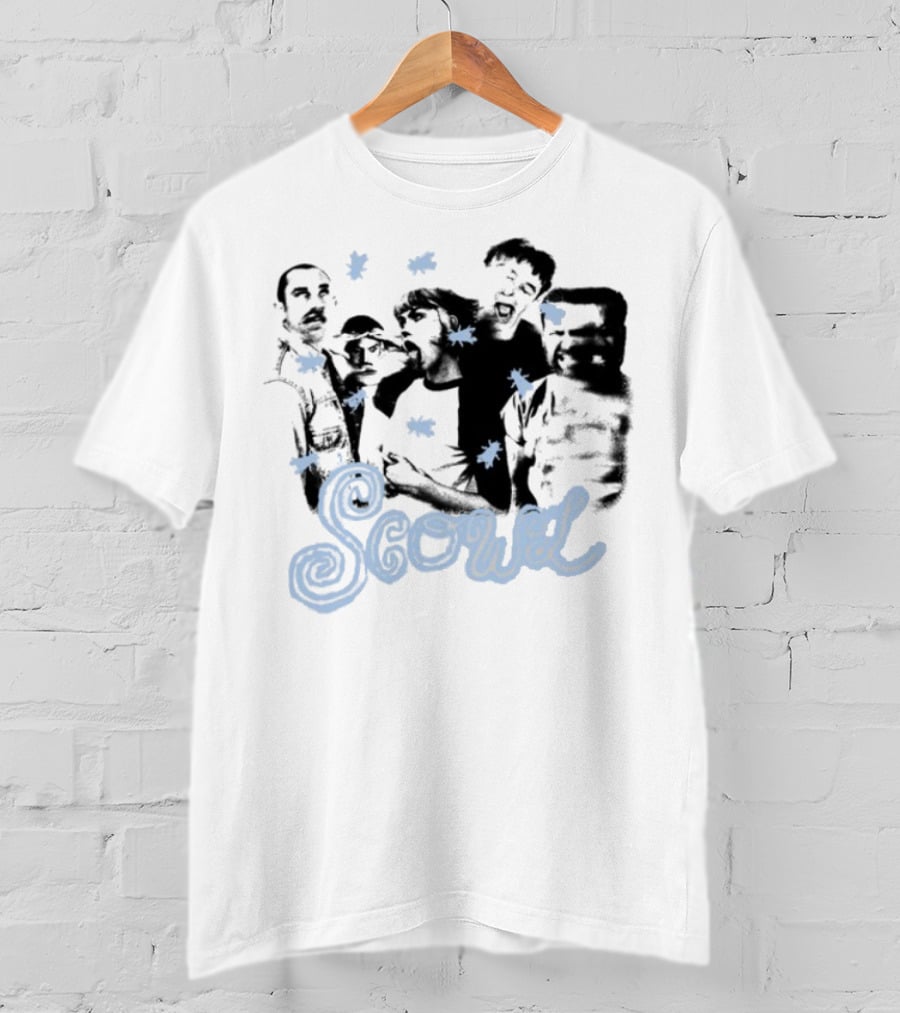 Scowl Punk Band Members Silhouettes With Stars T-Shirt