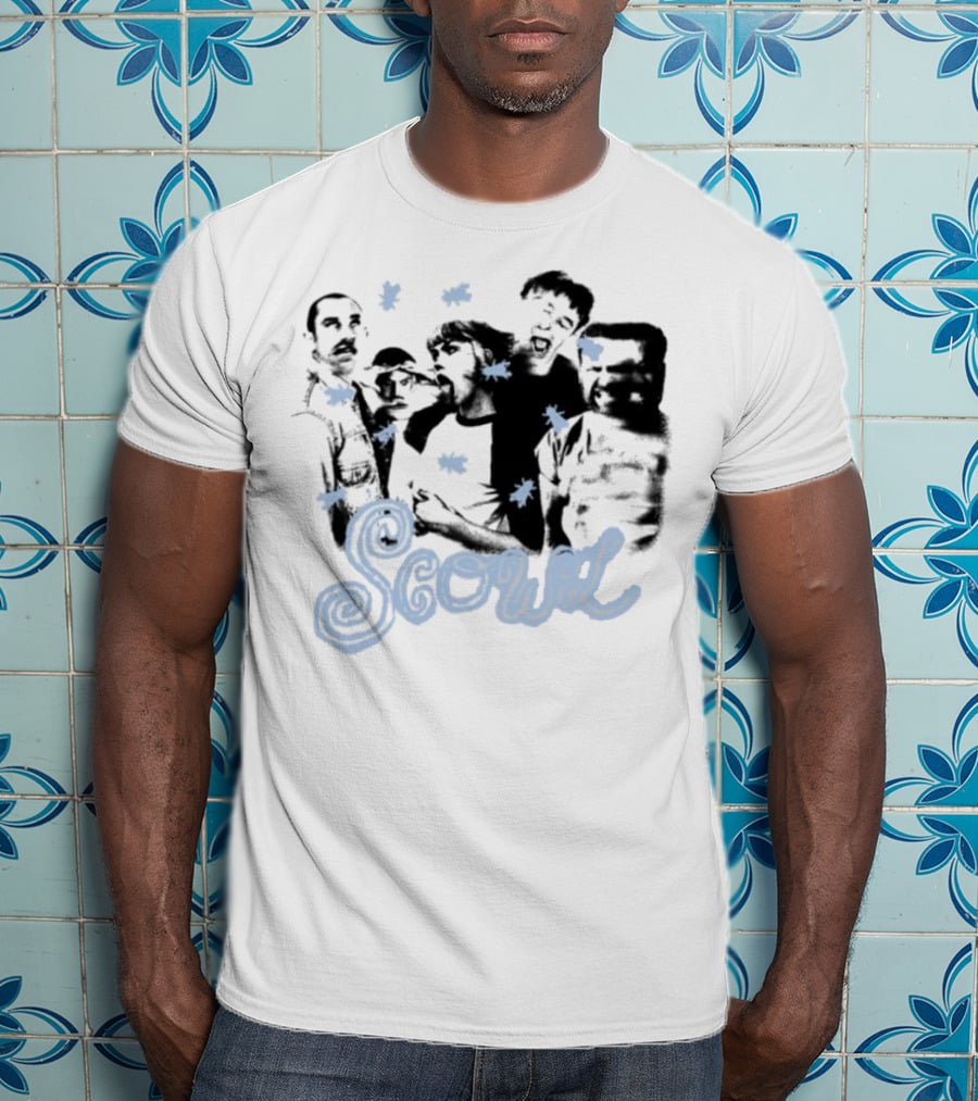 Scowl Punk Band Members Silhouettes With Stars T-Shirt