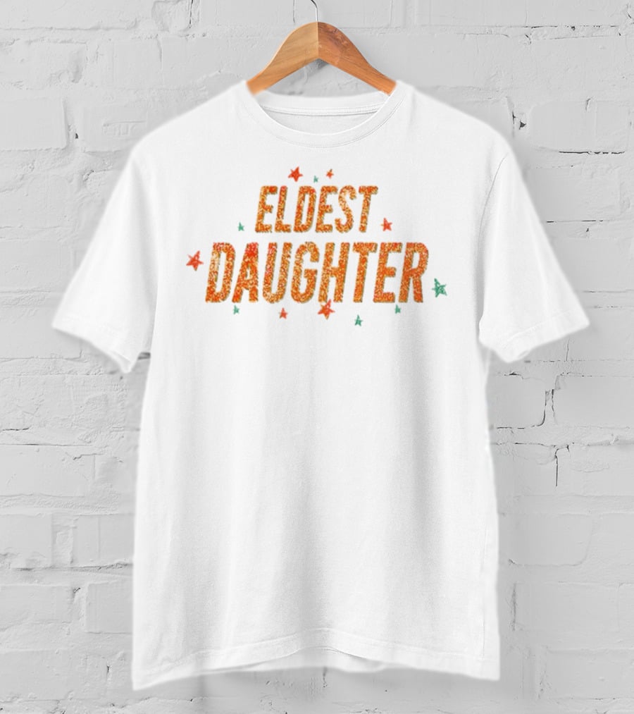 Eldest Daughter Glitter Stars Vintage Style T-Shirt