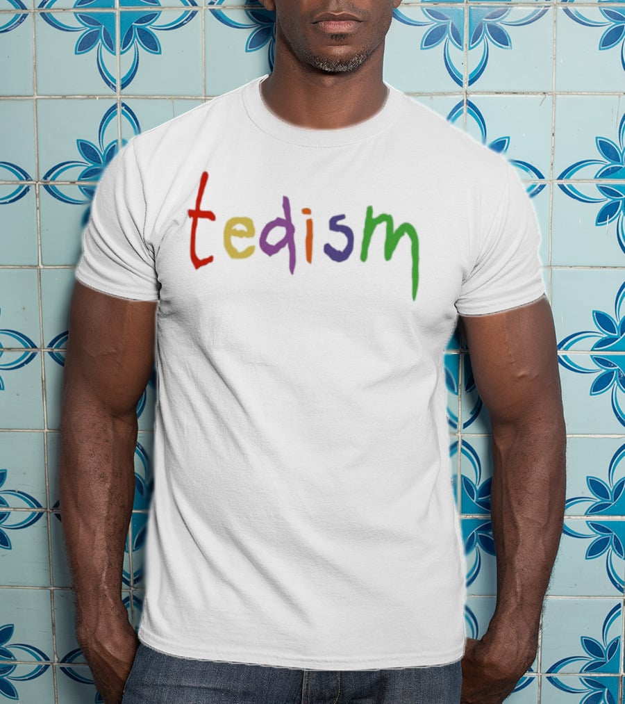 Tedism Colorful Rainbow Letters T-Shirt
