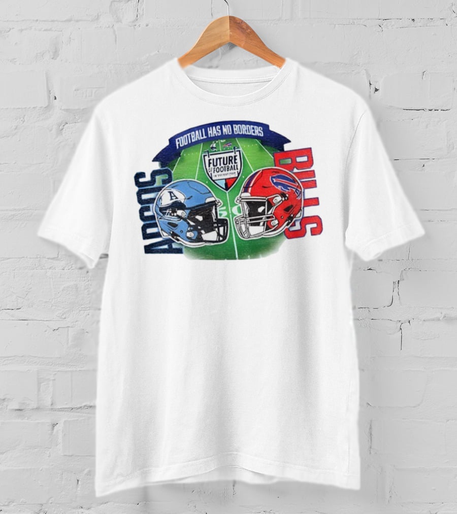 Toronto Argonauts Buffalo Bills Helmet Football Has No Borders Future Football T-Shirt