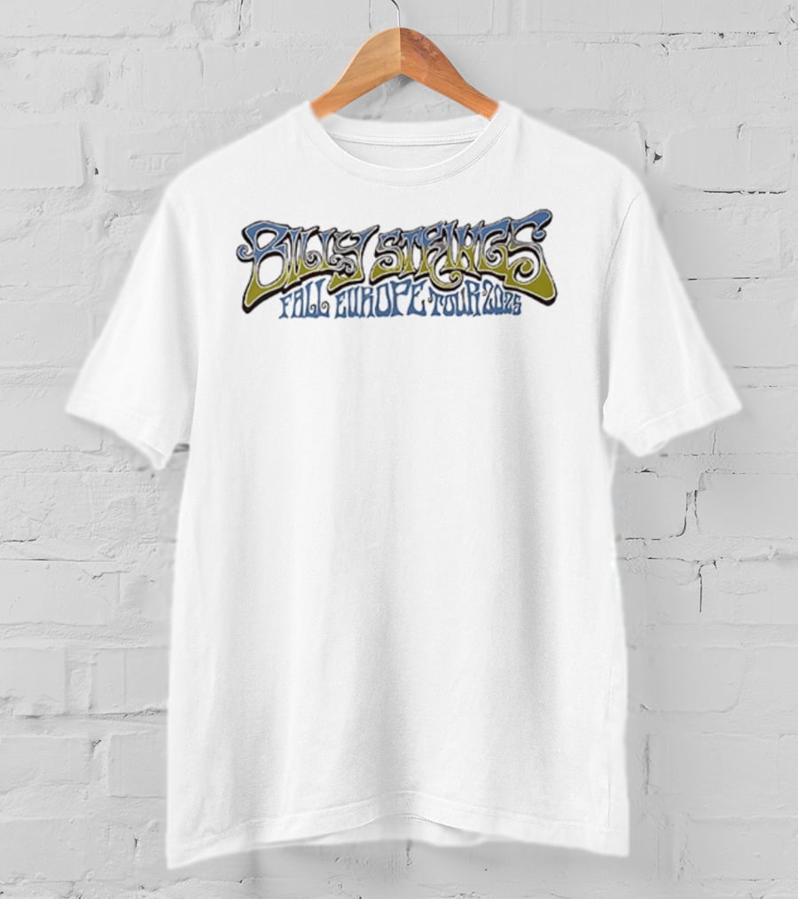 Billy Strings Fall Europe Tour 2025 Grateful Dead Dates T-Shirt